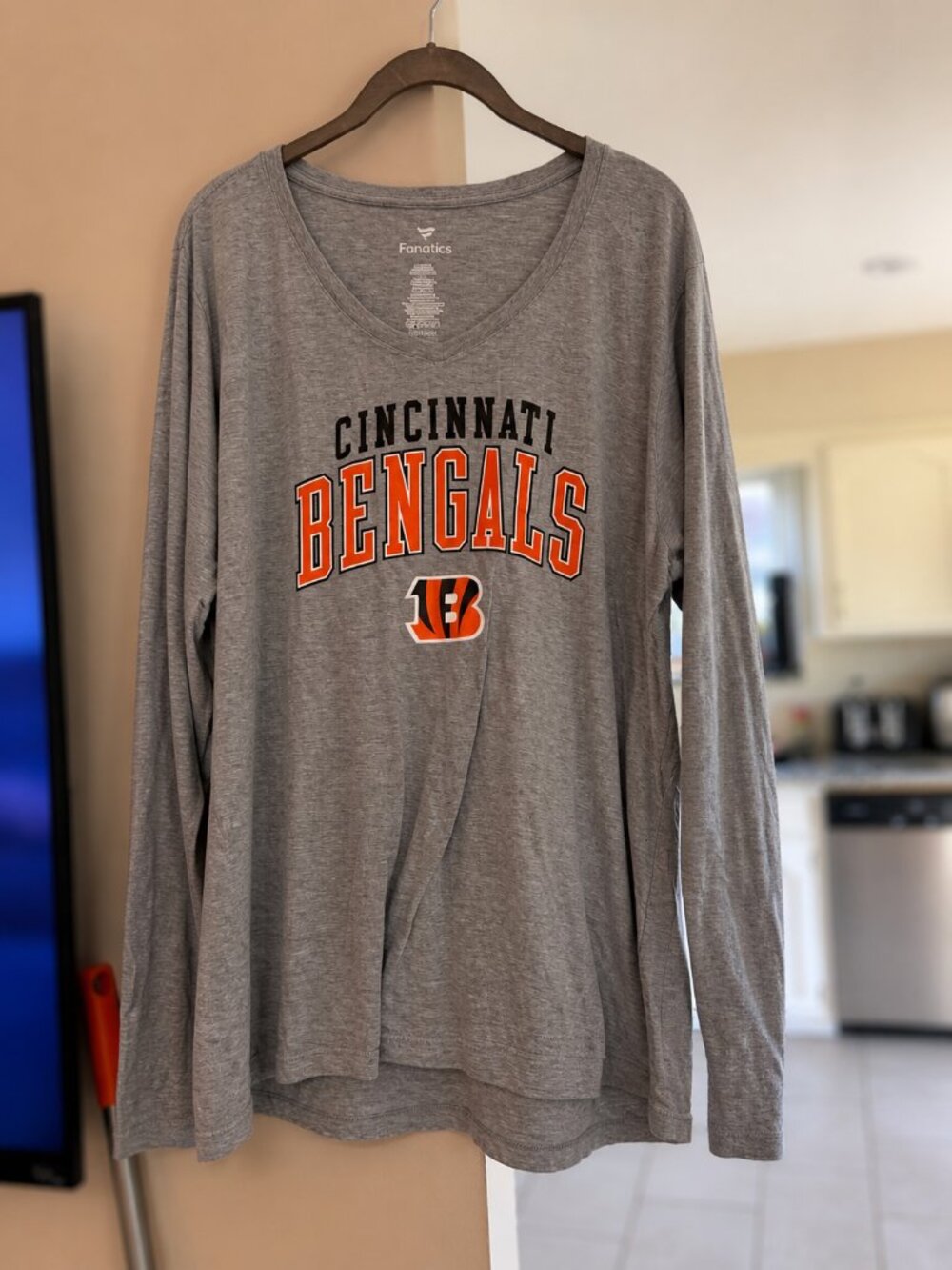 Fanatics Cincinnati Bengals Women’s Long Sleeve Shirt 2XL